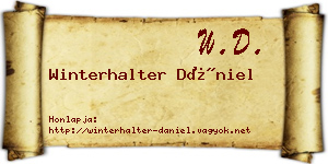 Winterhalter Dániel névjegykártya