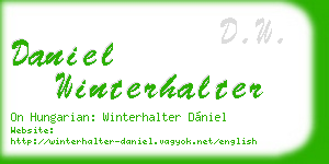 daniel winterhalter business card