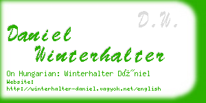 daniel winterhalter business card
